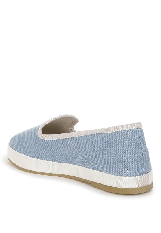 Palin Denim Slip On Loafers - Tigbul's Variety Fashion Shop
