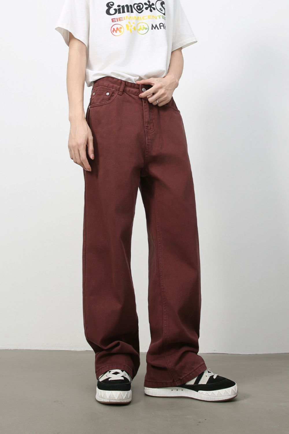 Men's Mid Rise Baggy Jeans - Tigbul's Variety Fashion Shop
