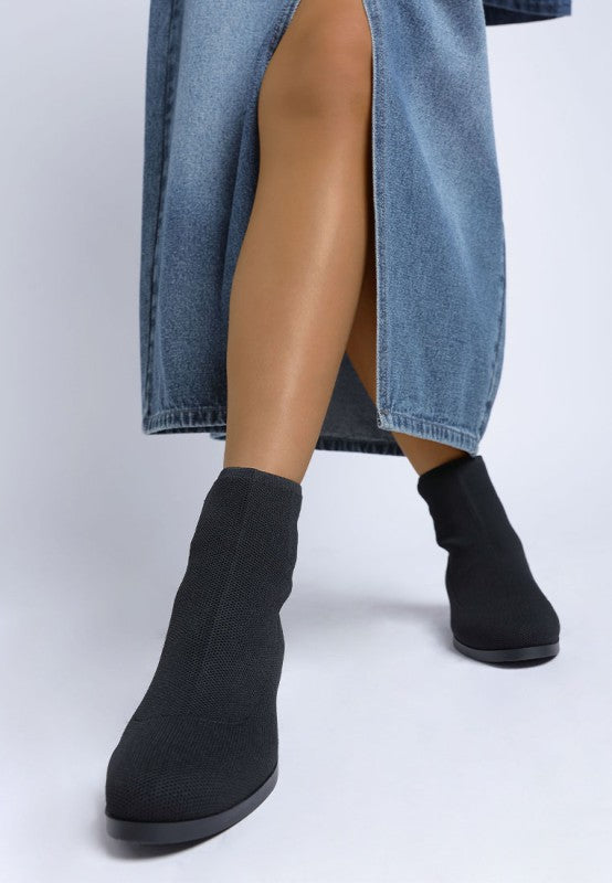 Rosamund Knitted Sock Boots - Tigbul's Variety Fashion Shop