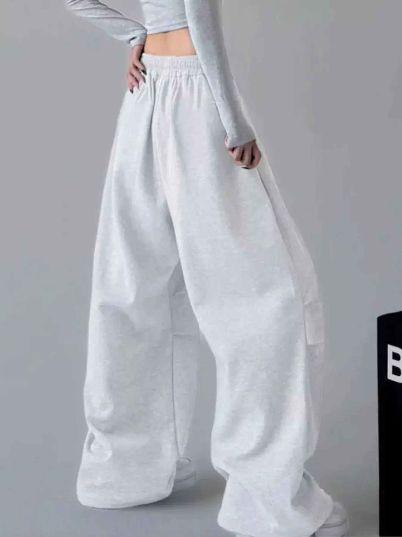 Oversized Wide Leg Drawstring Pants - Tigbul's Variety Fashion Shop