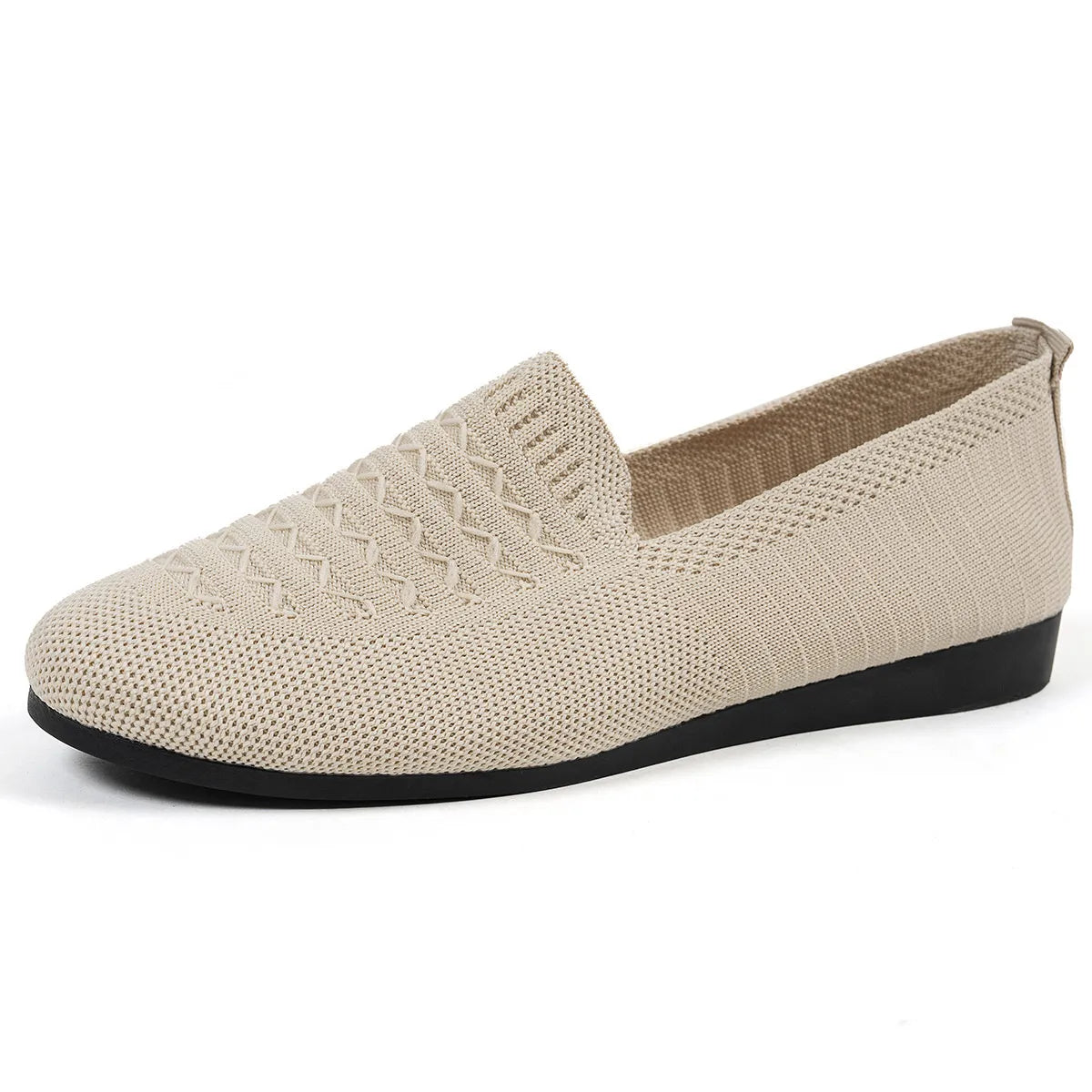 Breathable Knit Slip-On Loafers - Tigbul's Variety Fashion Shop