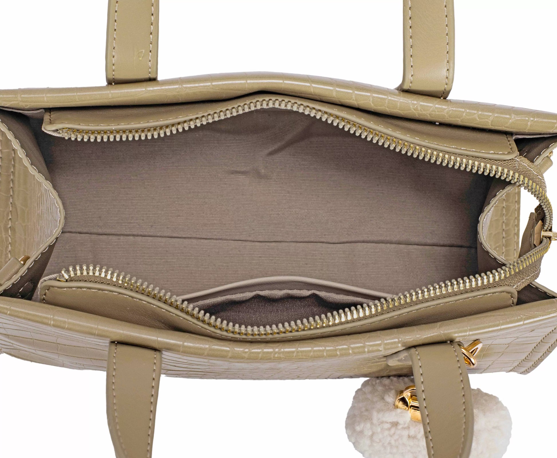 David Jones Crocodile Pattern Handbag - Tigbul's Variety Fashion Shop