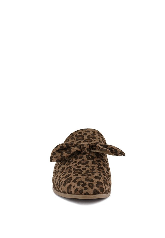 Casual Walking Mules Flats with Bow - Tigbul's Variety Fashion Shop