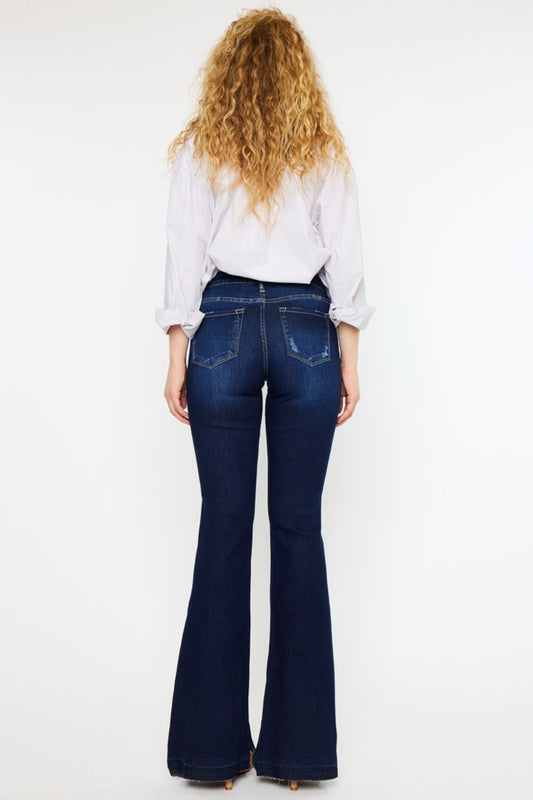 Kancan Mid Rise Slim Flare Jeans - Tigbul's Variety Fashion Shop