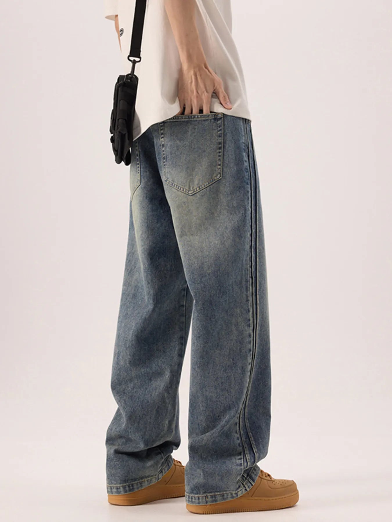 Men's Plus Size Wide Leg Jeans - Tigbul's Variety Fashion Shop