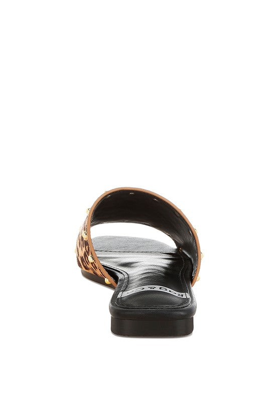 Hilsa Leopard Print Slip-On Flats - Tigbul's Variety Fashion Shop