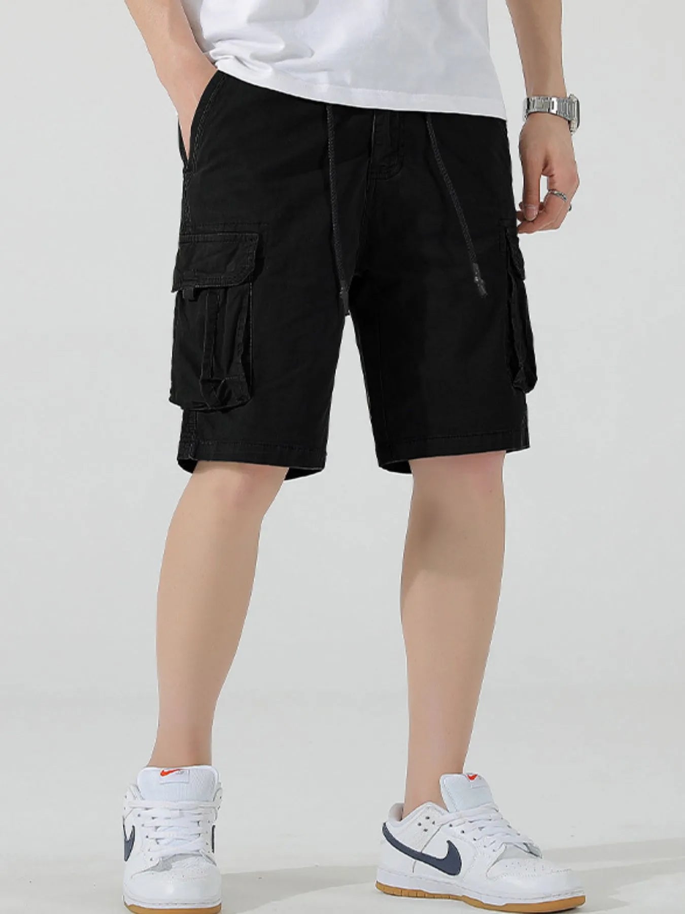 Men's Drawstring Cargo Shorts - Tigbul's Variety Fashion Shop
