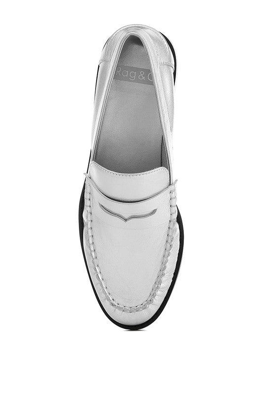 Plavia Genuine Leather Loafers - Tigbul's Variety Fashion Shop
