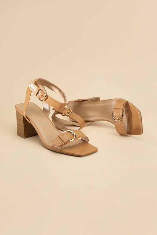 TREATY-S Buckle Sandal Heel - Tigbul's Variety Fashion Shop