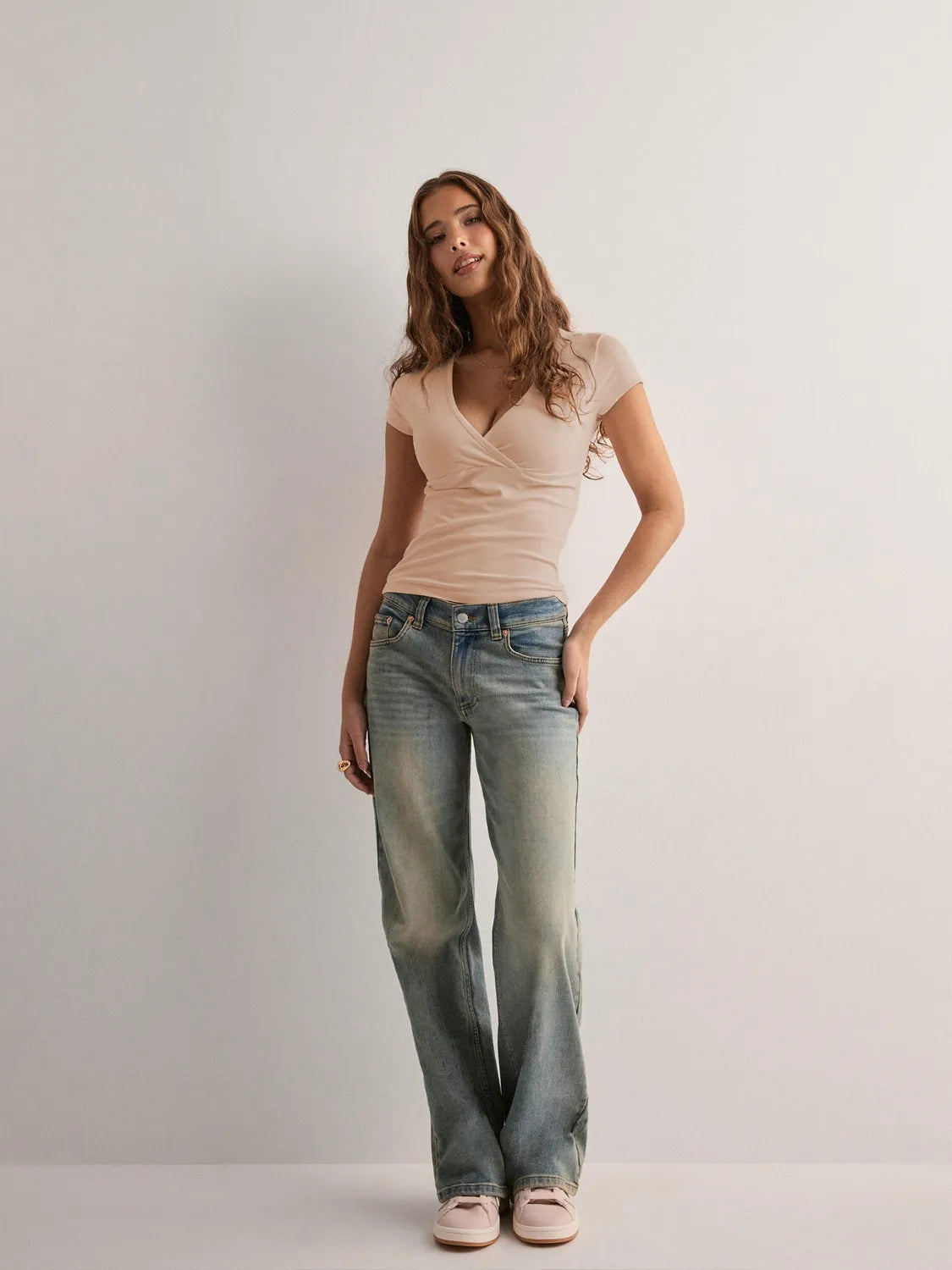 Surplice Short Sleeve T-Shirt - Tigbul's Variety Fashion Shop