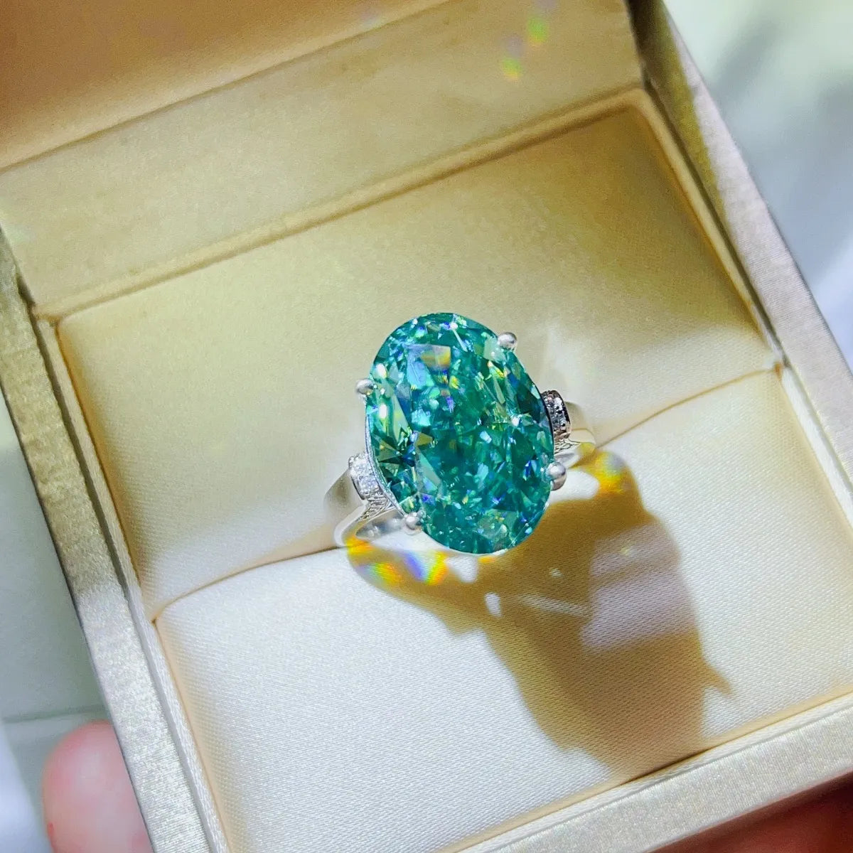 5 Carat Moissanite 925 Sterling Silver Ring - Tigbul's Variety Fashion Shop
