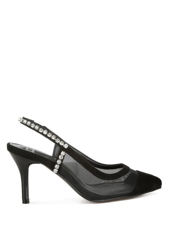 Yaga Stiletto Heel Slingback Sandals - Tigbul's Variety Fashion Shop