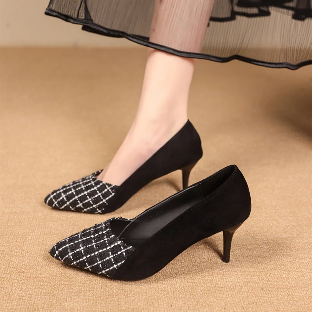 Point Toe Suede Pumps - Tigbul's Variety Fashion Shop