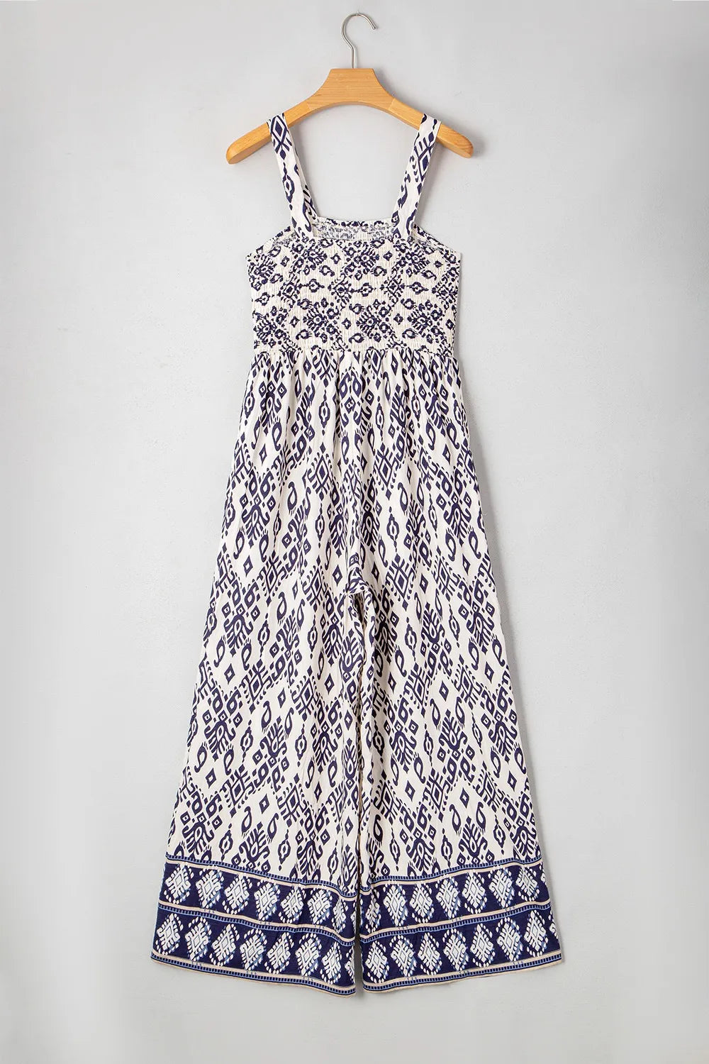 Bohemian Print Wide Leg Jumpsuit - Tigbul's Variety Fashion Shop