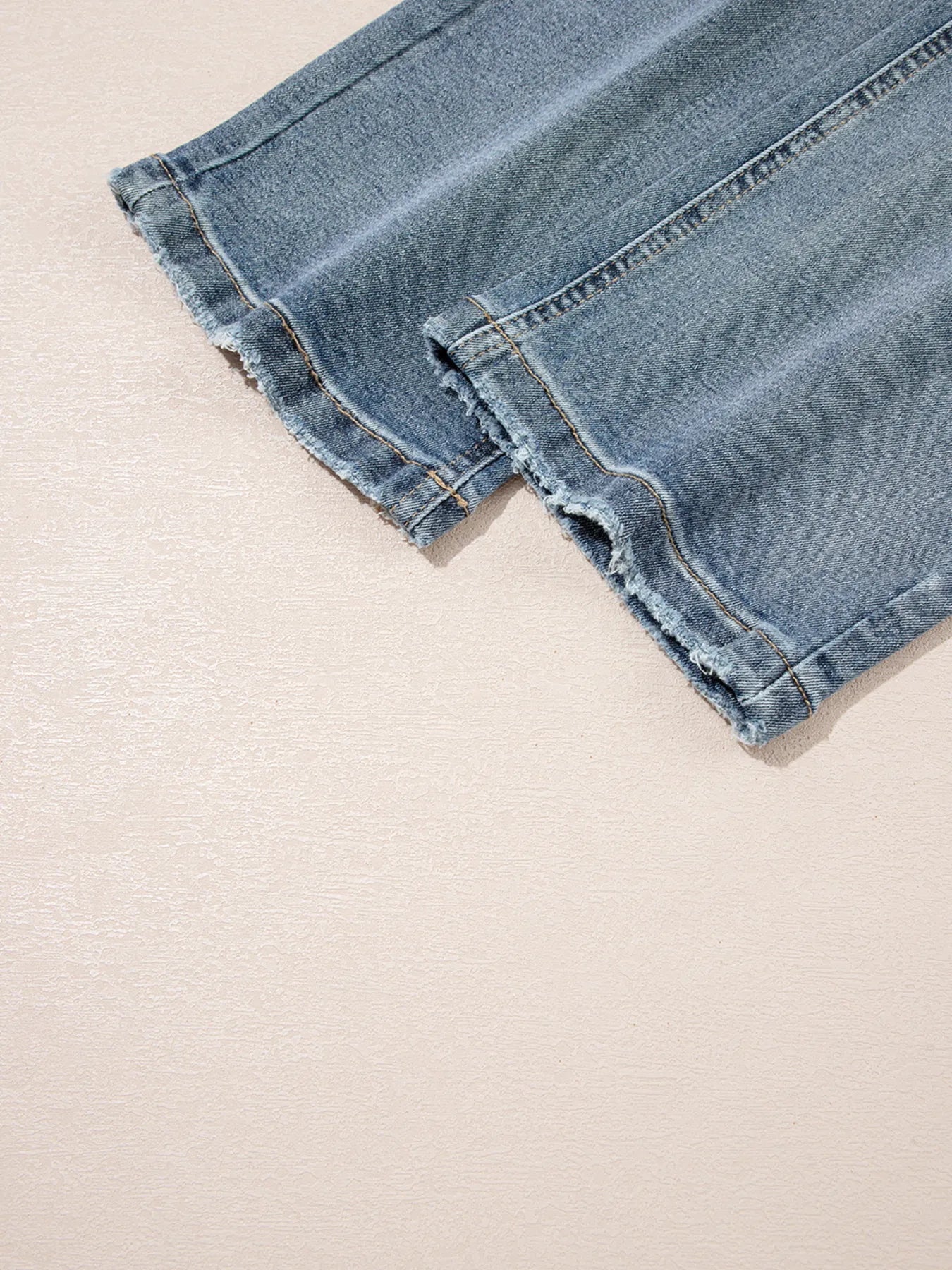Distressed Ankle-length Straight Jeans - Tigbul's Variety Fashion Shop