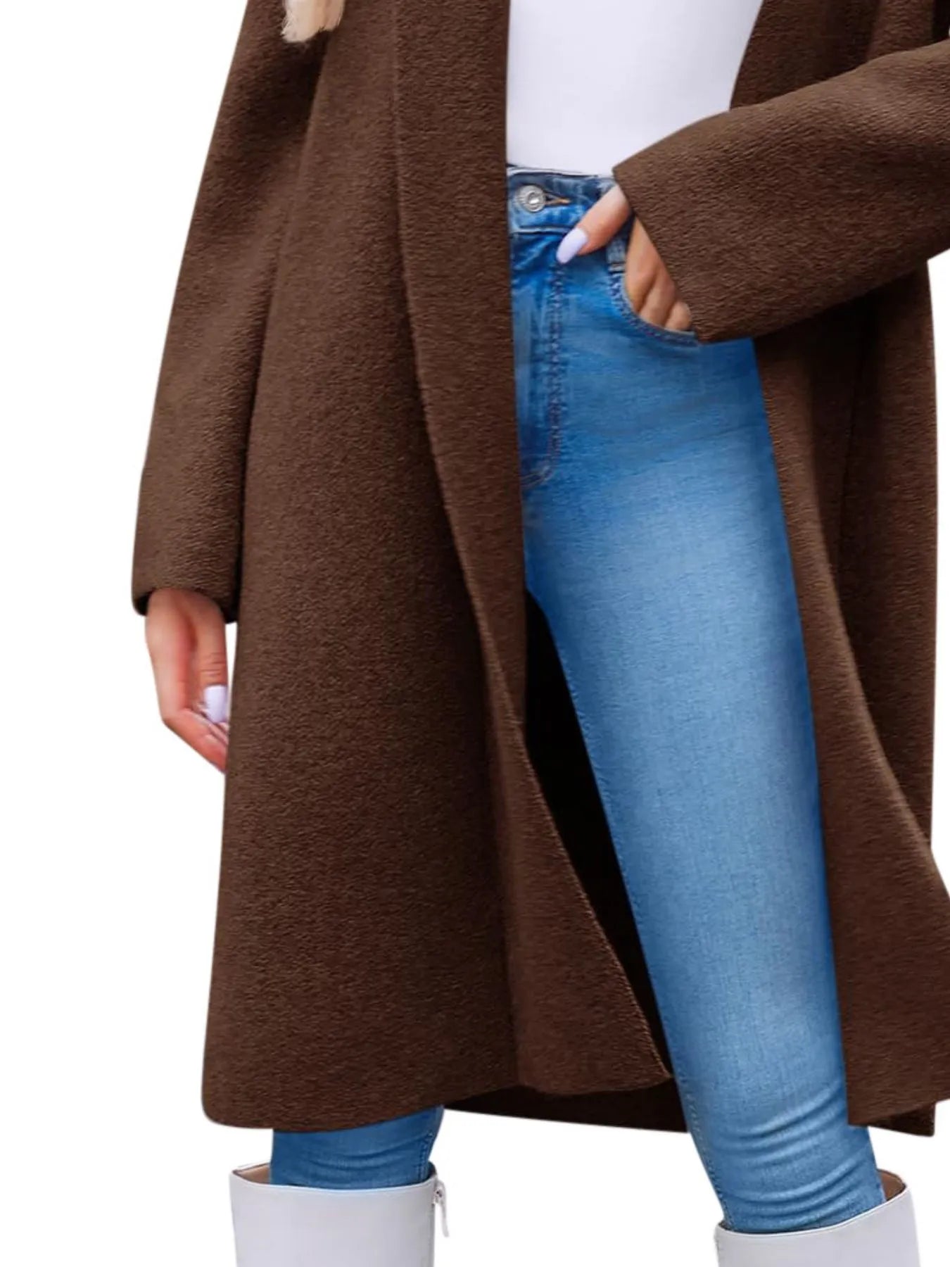 Open Front Longline Coat - Tigbul's Variety Fashion Shop