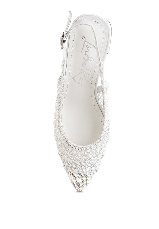 Tolina Woven Design Slingback Sandals - Tigbul's Variety Fashion Shop