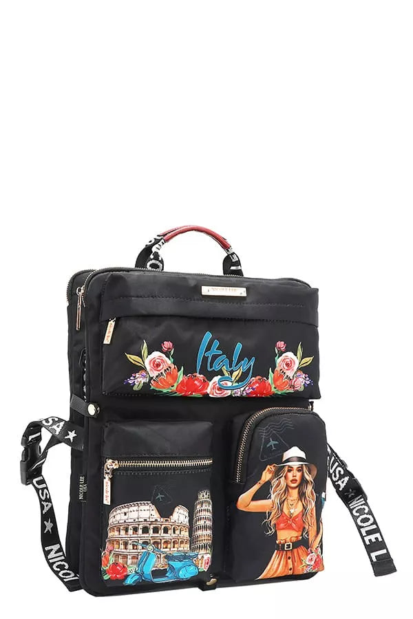 Nicole Lee USA Multi-Pocket Travel Backpack - Tigbul's Variety Fashion Shop