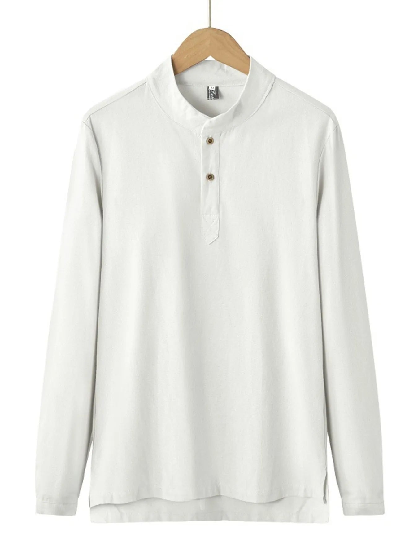 Men's Plus Size Button Detail Long Sleeve Blouse - Tigbul's Variety Fashion Shop