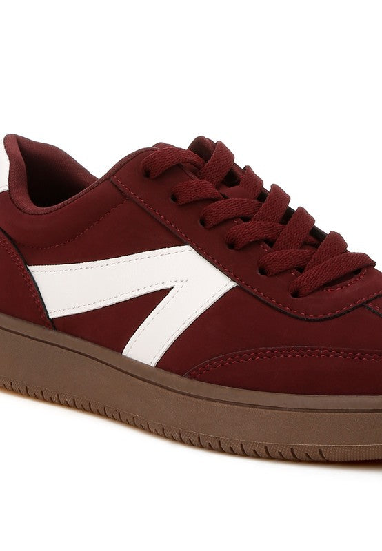 Zoomer Contrasting Patchwork Chunky Sneakers - Tigbul's Variety Fashion Shop