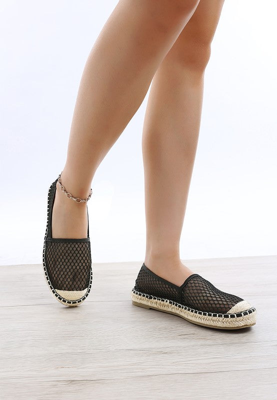 Manara Mesh Espadrille Loafers - Tigbul's Variety Fashion Shop