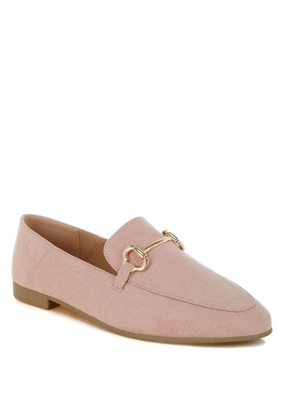 Noltas Horsebit Embellished Flat Loafers - Tigbul's Variety Fashion Shop