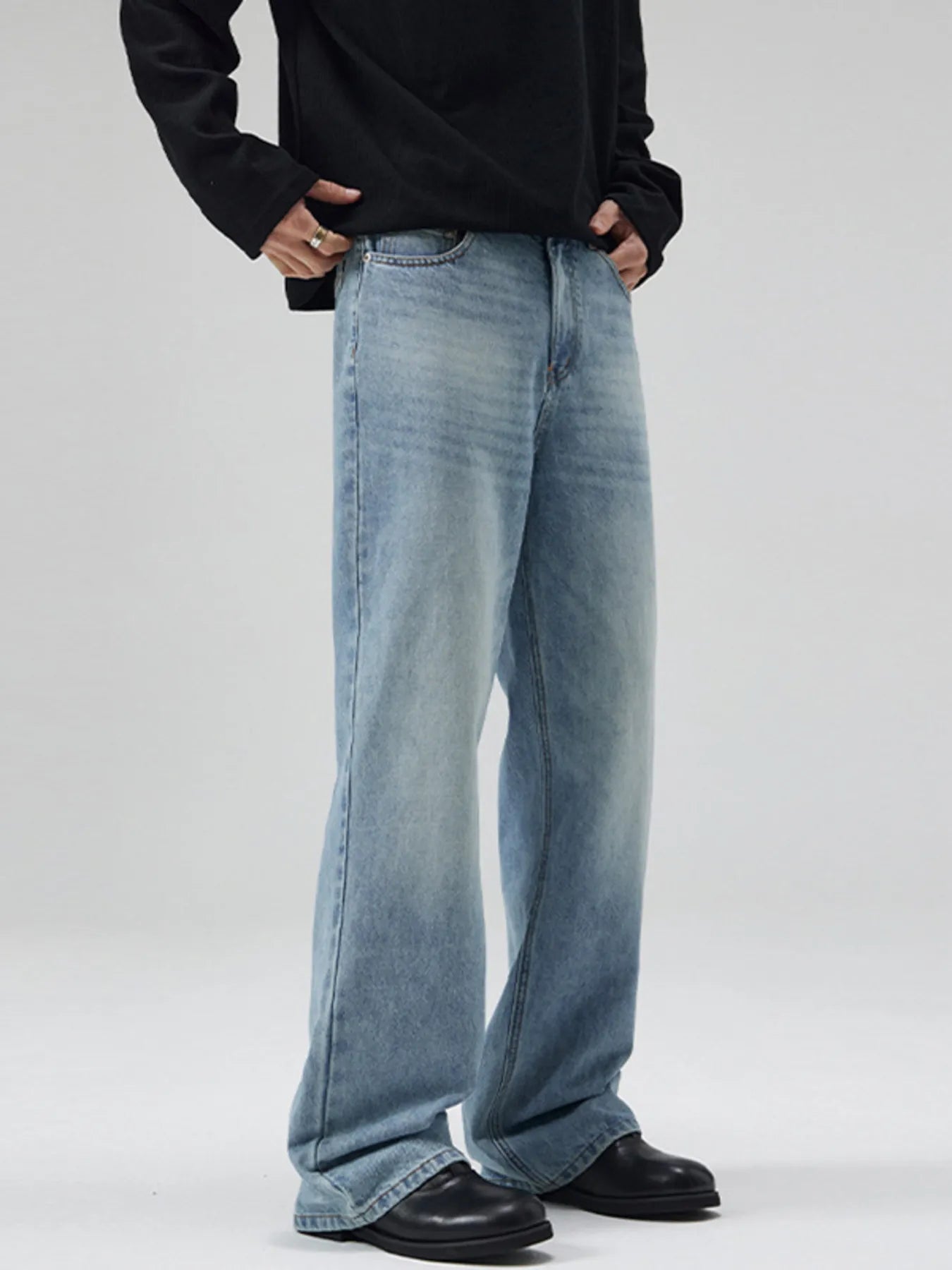 Men's Full Size Wide Leg Jeans Plus Size - Tigbul's Variety Fashion Shop