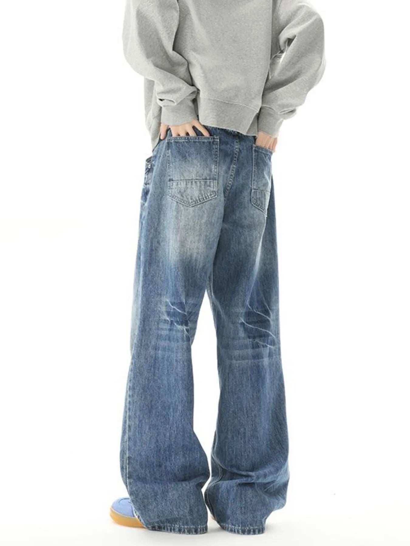 Men's Wide Leg Jeans - Tigbul's Variety Fashion Shop