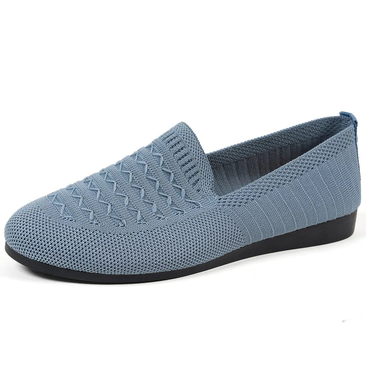 Breathable Knit Slip-On Loafers - Tigbul's Variety Fashion Shop