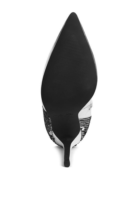 Sitarah Sequin Embellished Stiletto Long Boots - Tigbul's Variety Fashion Shop
