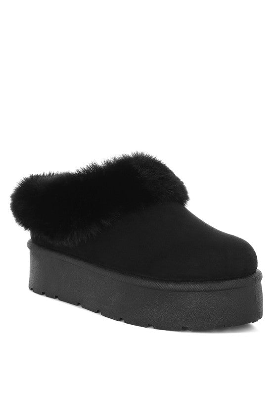 Aniso Faux Fur Slip On Snow Boots - Tigbul's Variety Fashion Shop
