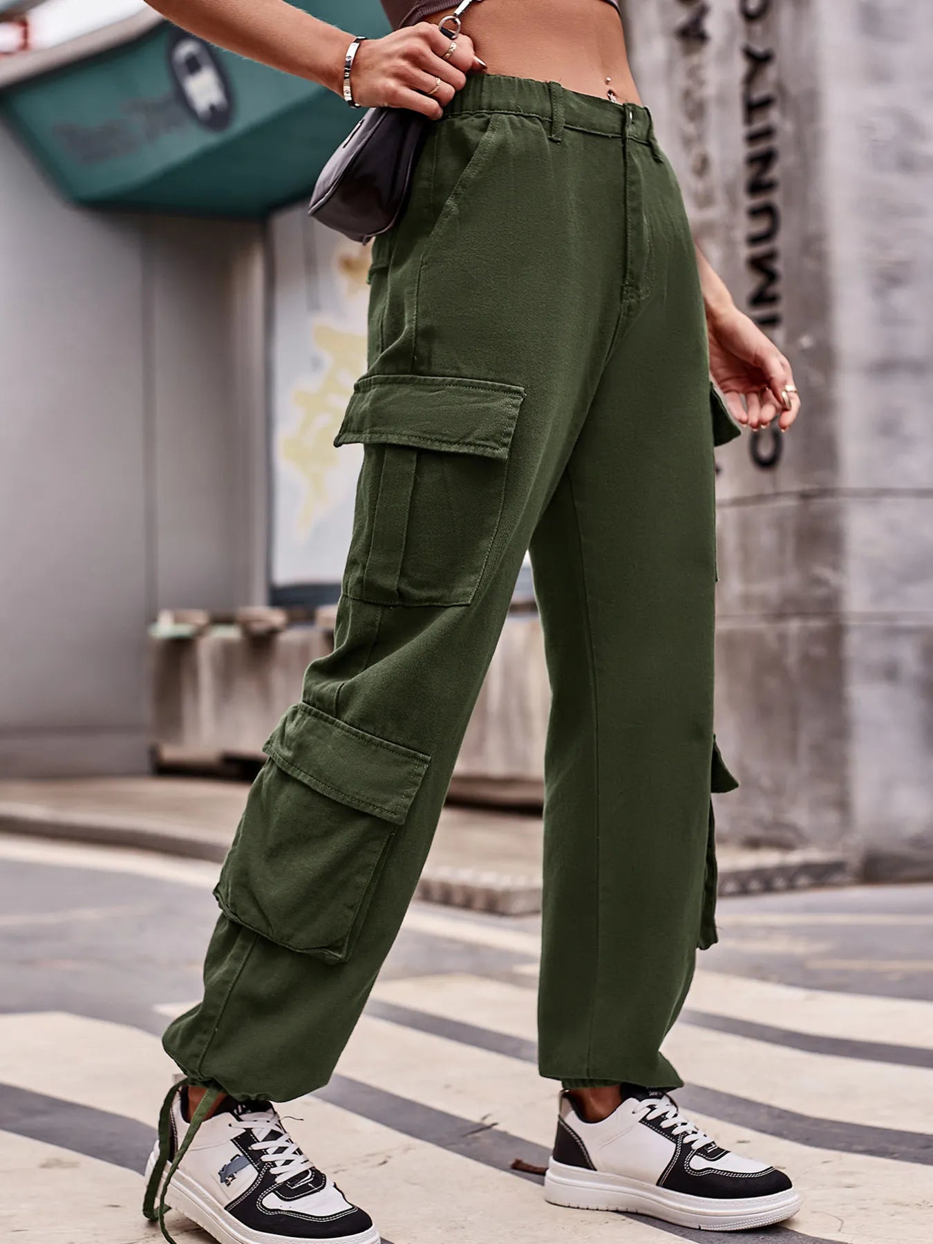 Casual Wide Leg Cargo Jeans - Tigbul's Variety Fashion Shop