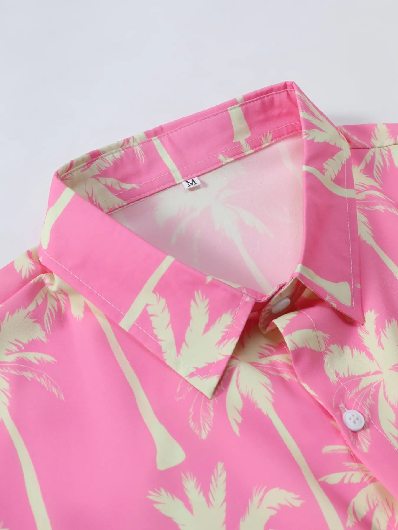 Men's Palm Tree Print Top and Shorts Summer Set - Tigbul's Variety Fashion Shop