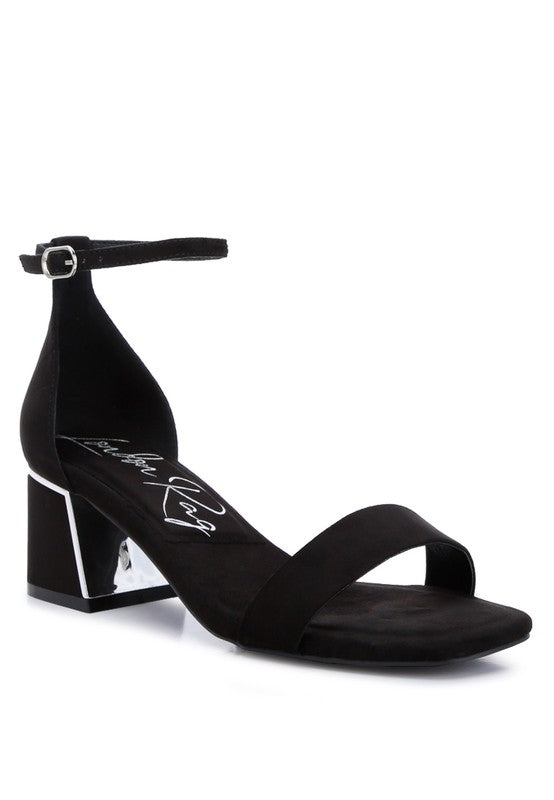 Eshe Block Heel Sandals - Tigbul's Variety Fashion Shop