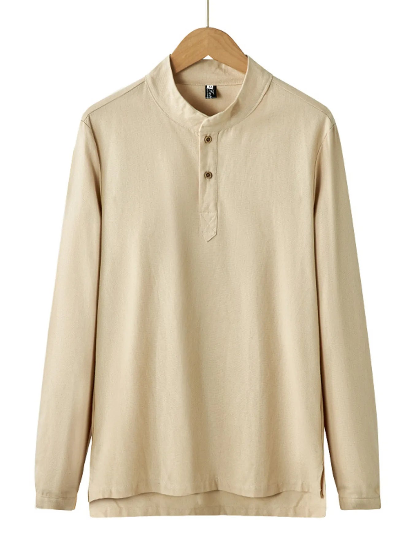 Men's Plus Size Button Detail Long Sleeve Blouse - Tigbul's Variety Fashion Shop