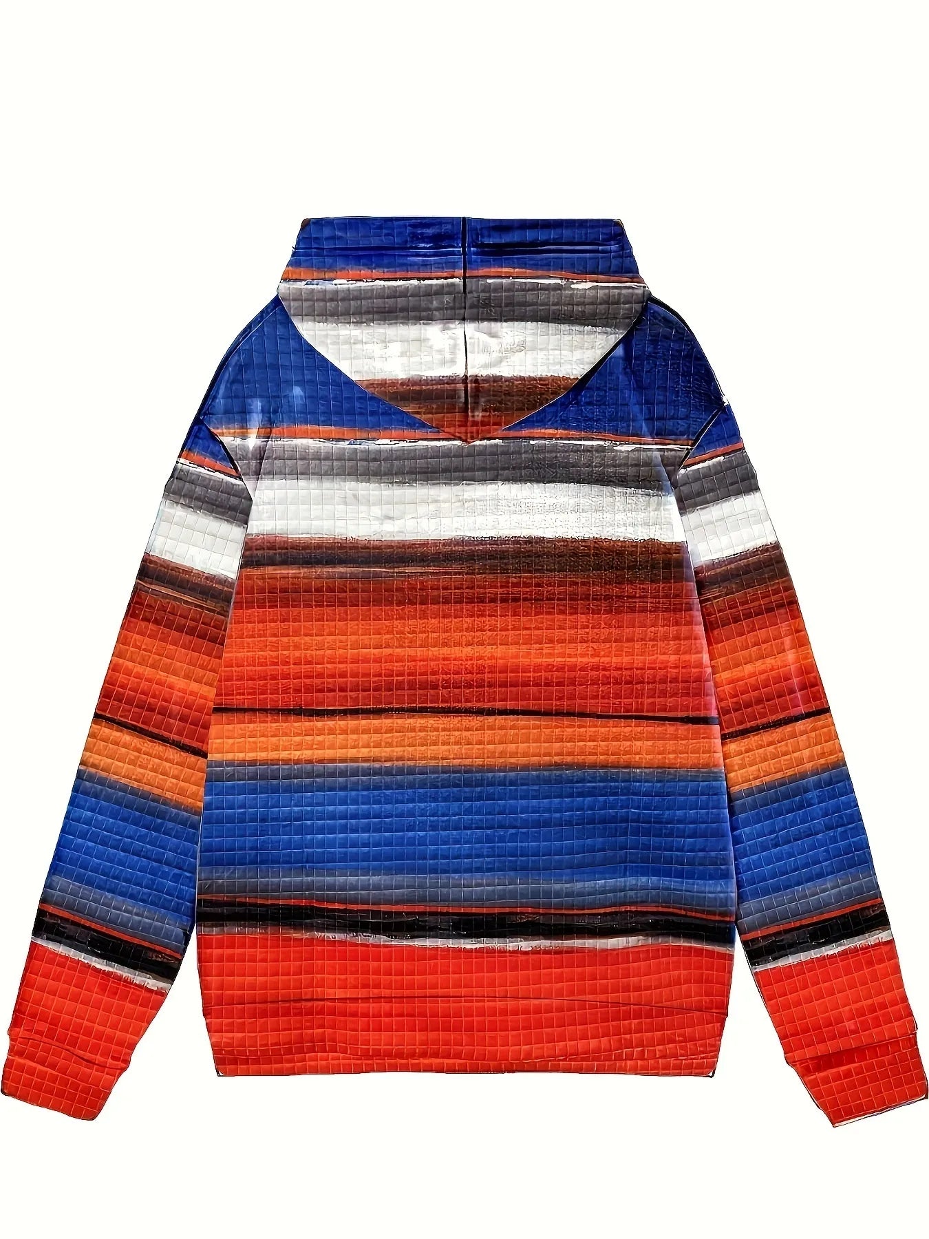 Drawstring Striped Kangaroo Pocket Hoodie - Tigbul's Variety Fashion Shop