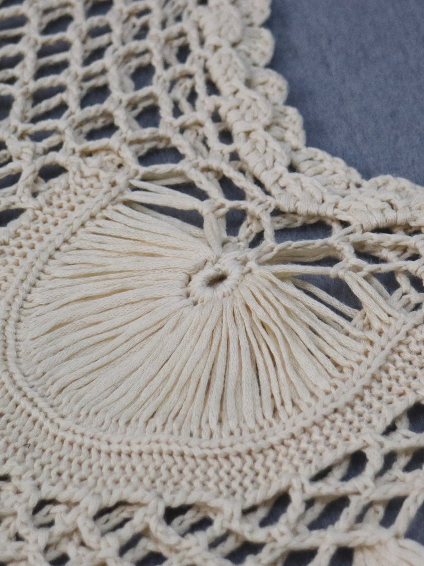 Crochet Fringe Beach Cover Up - Tigbul's Variety Fashion Shop