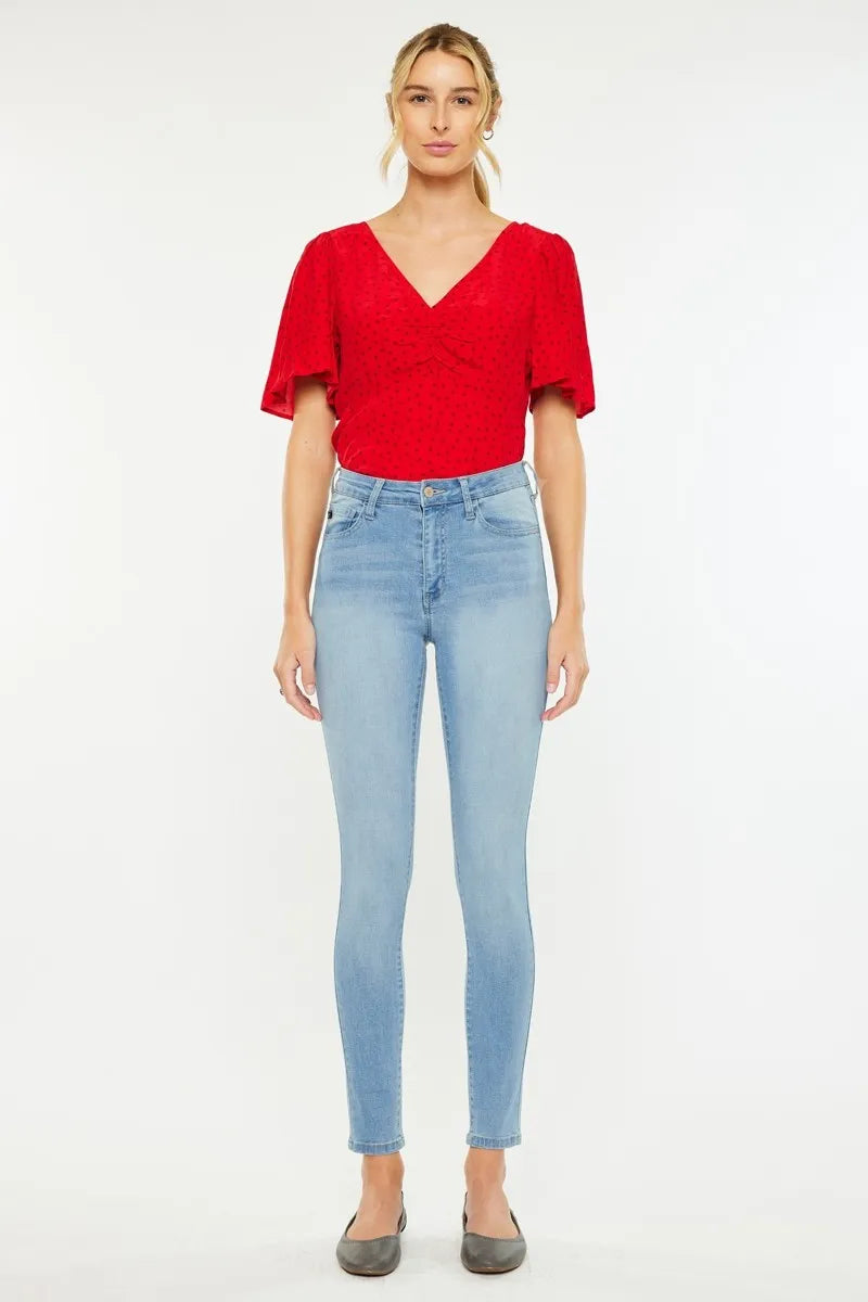 Kancan High Rise Light Super Skinny Jeans - Tigbul's Variety Fashion Shop