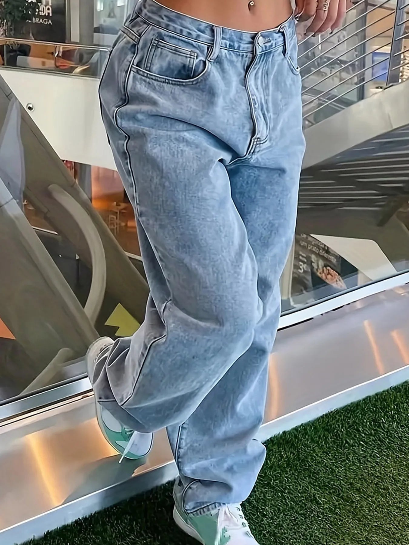 Wide Leg Jeans - Tigbul's Variety Fashion Shop