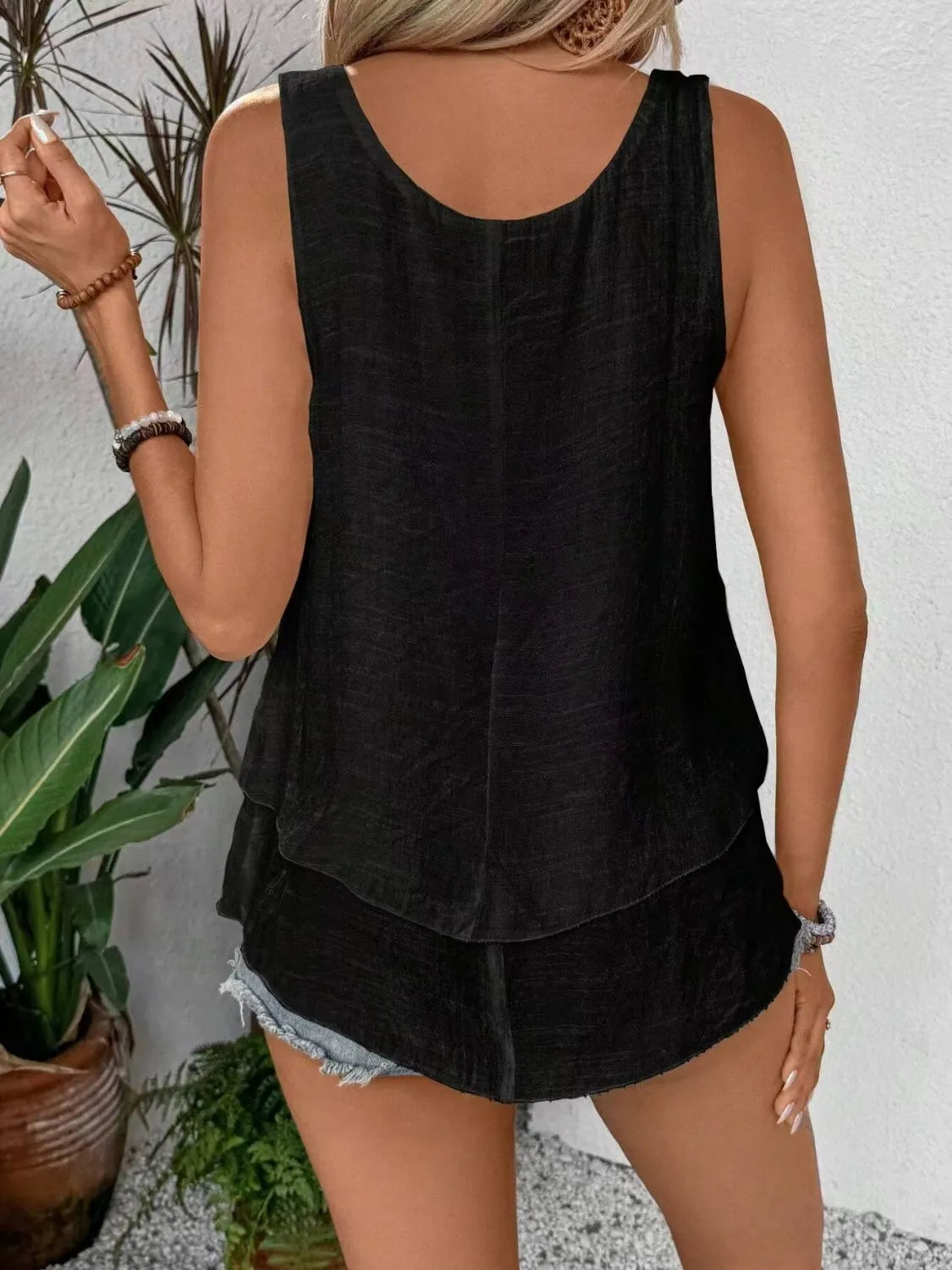 Wide Strap Layered Tank - Tigbul's Variety Fashion Shop