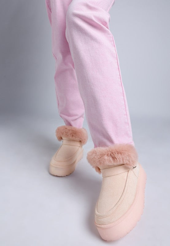 Linka Pin Buckle Detail Snow Boots - Tigbul's Variety Fashion Shop