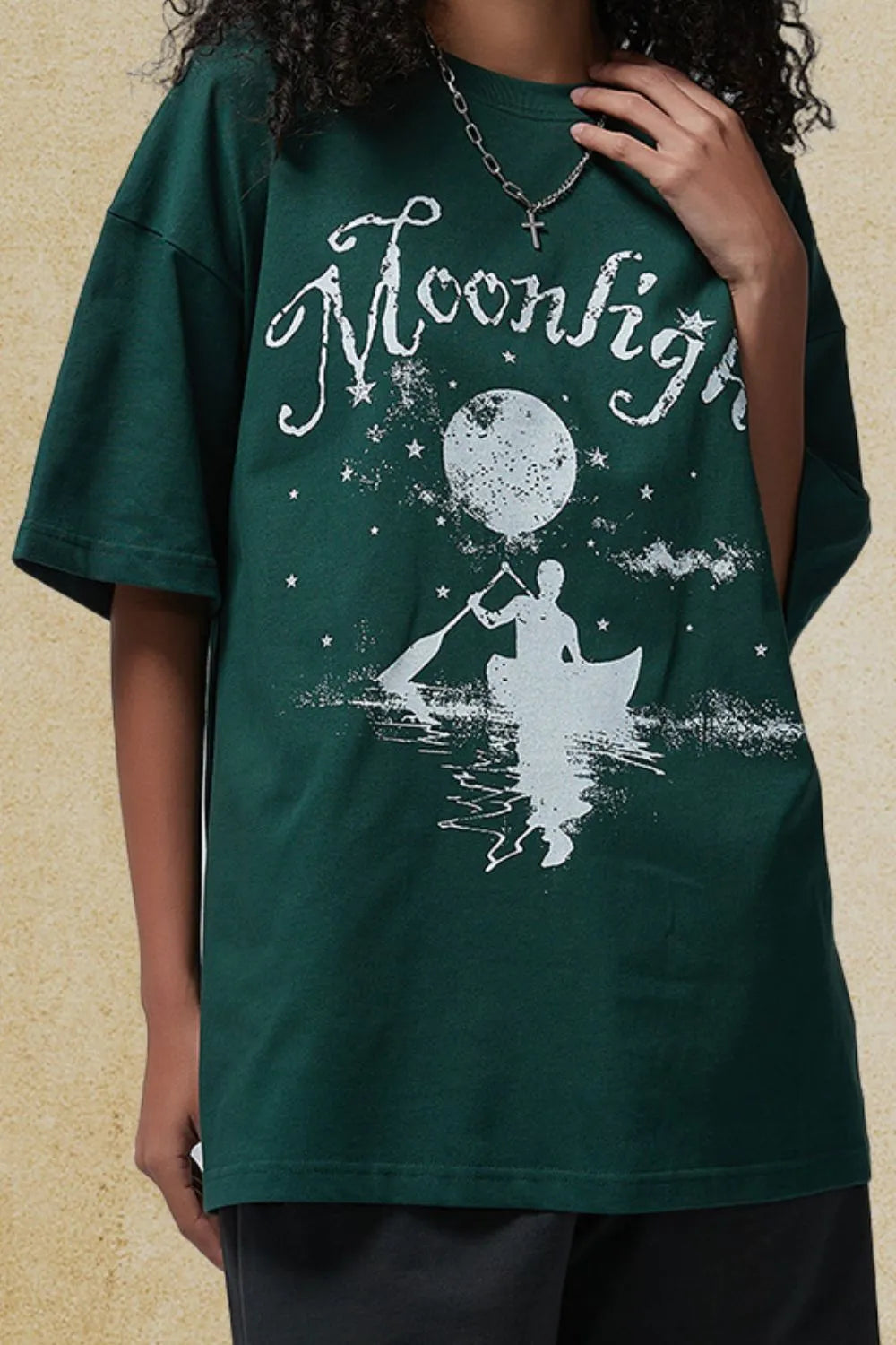 Men's Graphic Round Neck Half Sleeve T-Shirt - Tigbul's Variety Fashion Shop