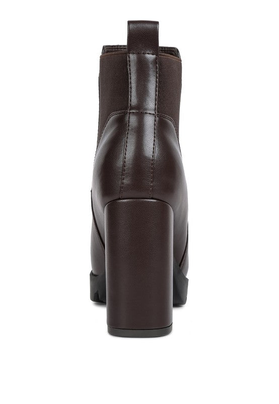 High Block Heel Chelsea Boots - Tigbul's Variety Fashion Shop