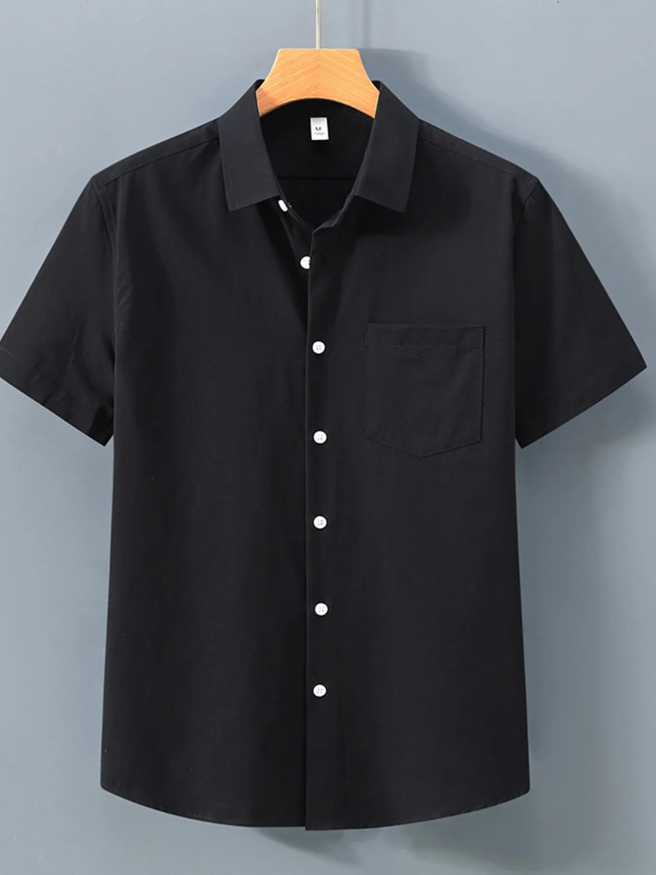 Men's Plus Size Button Up Short Sleeve Shirt - Tigbul's Variety Fashion Shop