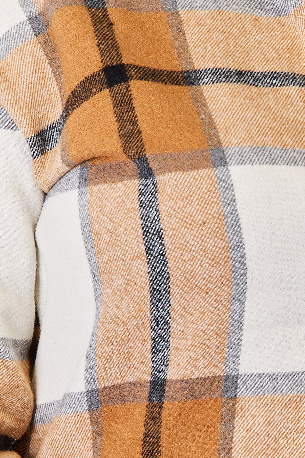 Perfee Plaid Print Dropped Shoulder Shirt - Tigbul's Variety Fashion Shop