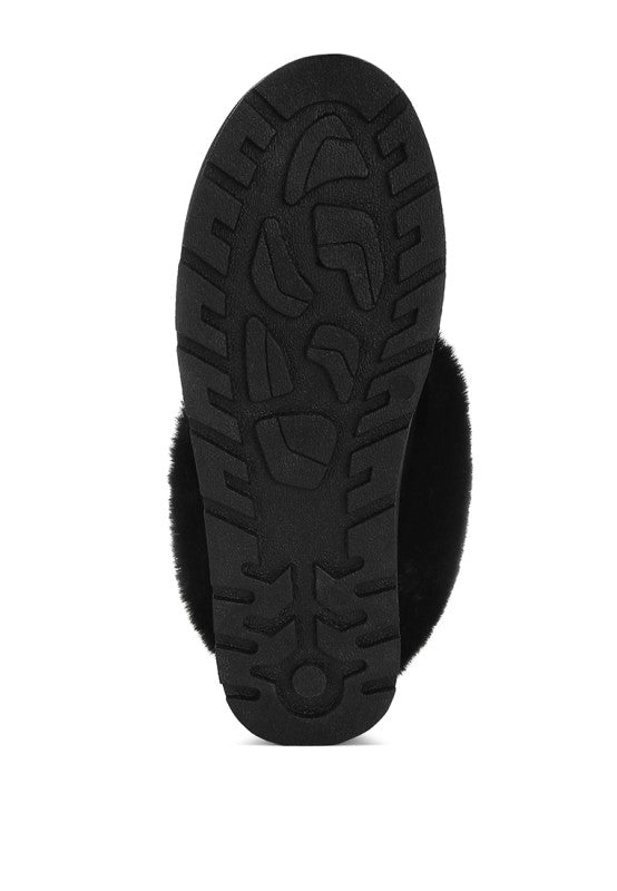 Aniso Faux Fur Slip On Snow Boots - Tigbul's Variety Fashion Shop