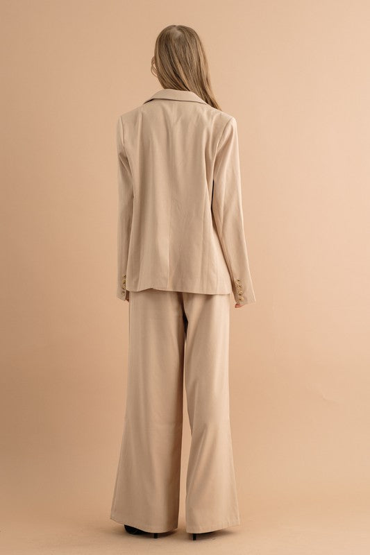 DOUBLE BUTTON BLAZER JACKET - Tigbul's Variety Fashion Shop
