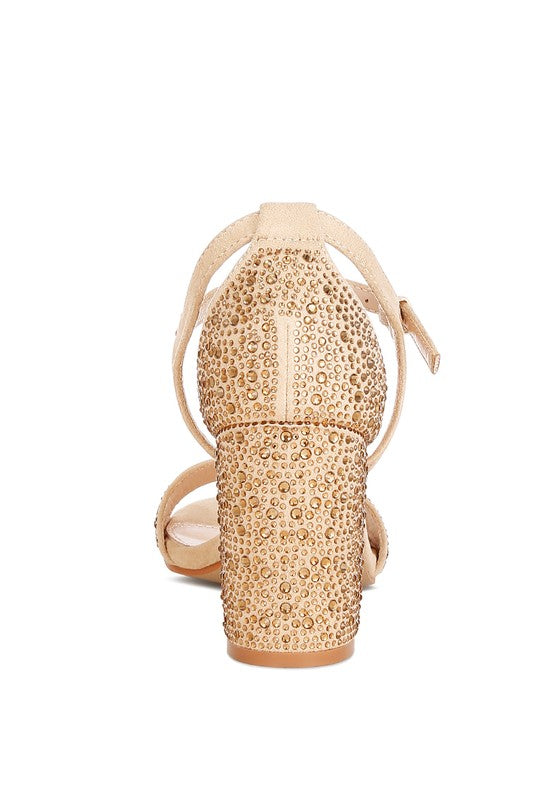 Navoli Rhinestones Embellished Sandals - Tigbul's Variety Fashion Shop