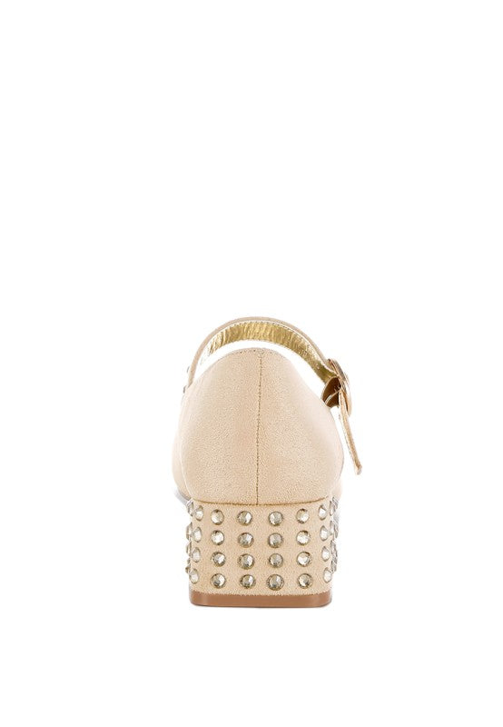 Sima Studded Mary Jane Pumps - Tigbul's Variety Fashion Shop