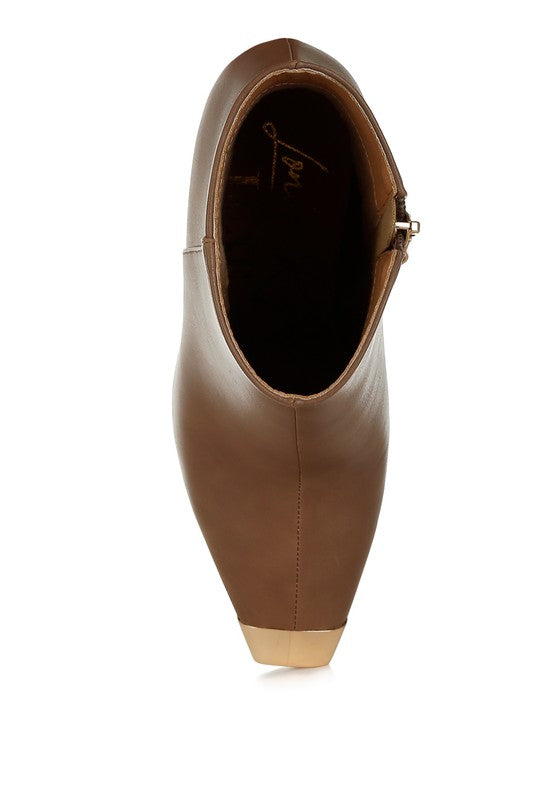 Orca Metallic Cap Toe Faux Leather Boots - Tigbul's Variety Fashion Shop